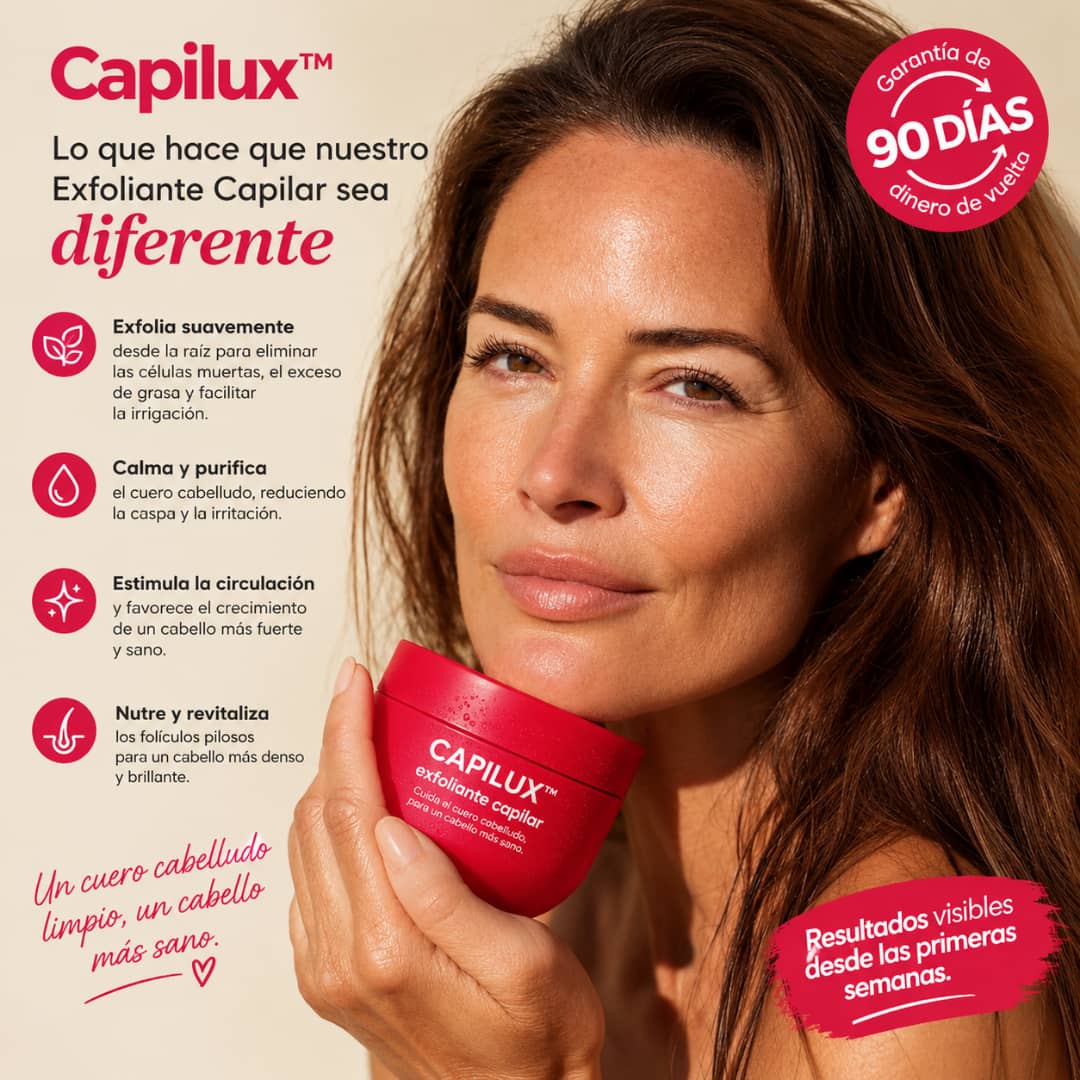 Capilux™ — Exfoliante para un Cuero Cabelludo Limpio y Calmado