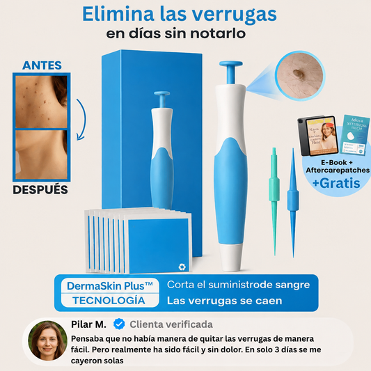DermaSkin Plus™ – Elimina las Verrugas en Días, Sin Dolor