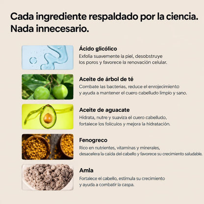 Capilux™ — Exfoliante para un Cuero Cabelludo Limpio y Calmado