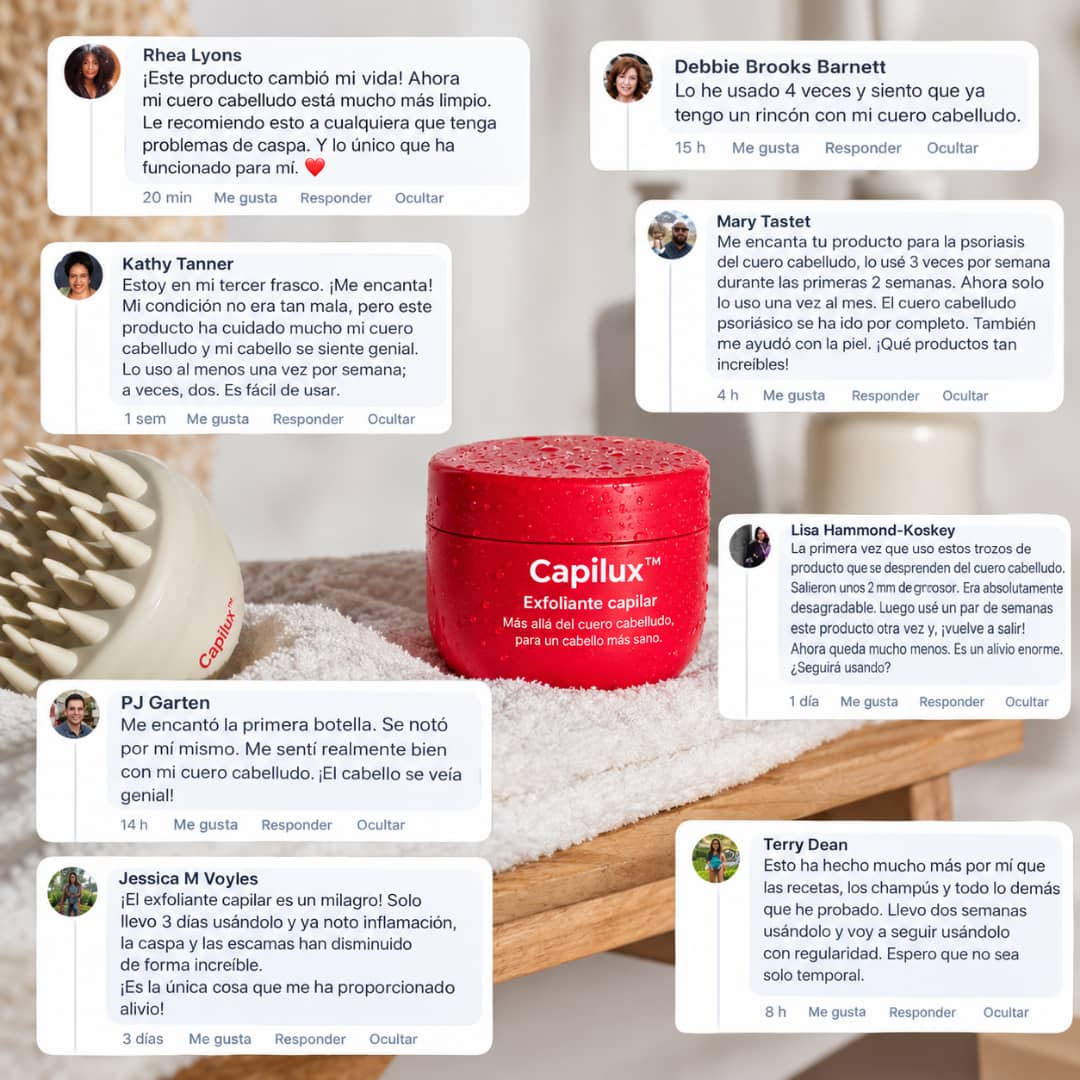 Capilux™ — Exfoliante para un Cuero Cabelludo Limpio y Calmado