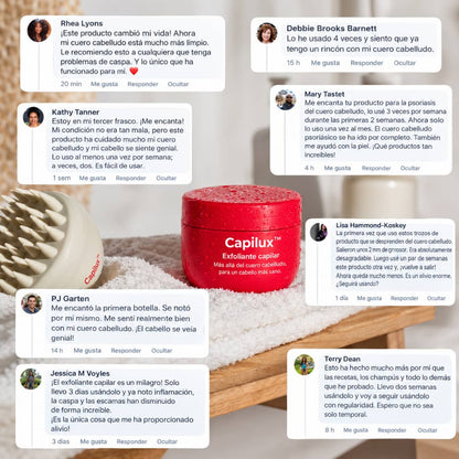 Capilux™ — Exfoliante para un Cuero Cabelludo Limpio y Calmado