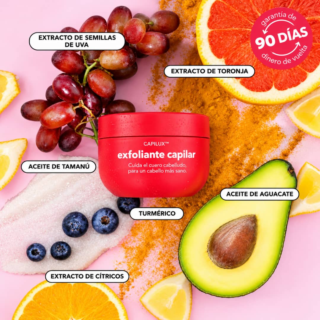 Capilux™ — Exfoliante para un Cuero Cabelludo Limpio y Calmado