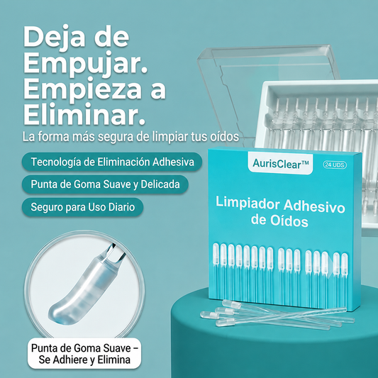 AurisClear™—Limpiador Adhesivo de Oídos