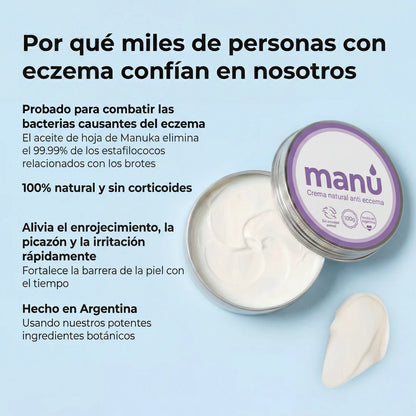 Crema natural MANÚ™ Anti Eczema 100g