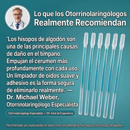 AurisClear™—Limpiador Adhesivo de Oídos