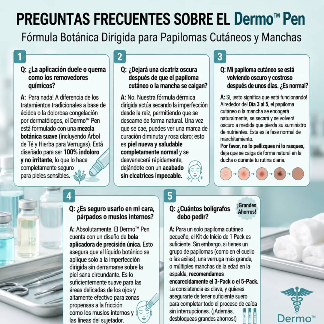 Dermo™Elimina Verrugas y Manchas en 7 Días