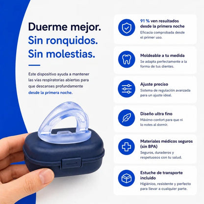Nocteva™ – Elimina los Ronquidos desde la Primera Noche – Sin Operaciones, Sin Medicamentos