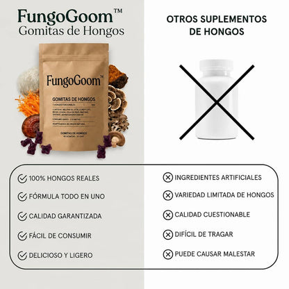 FungoGoom™ Gomitas de hongos funcionales
