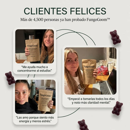 FungoGoom™ Gomitas de hongos funcionales