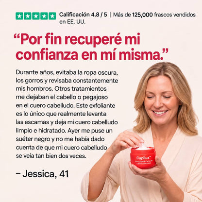 Capilux™ — Exfoliante para un Cuero Cabelludo Limpio y Calmado