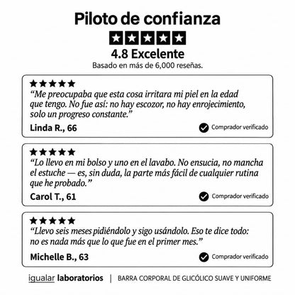 PielLisa™—Adiós a la Piel Áspera: Exfolia, Alisa y Unifica